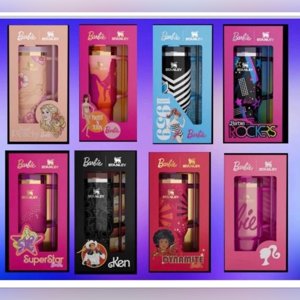 Stanley Barbie Collection 40oz Limited Edition SET OF 8 - BRAND NEW IN BOX